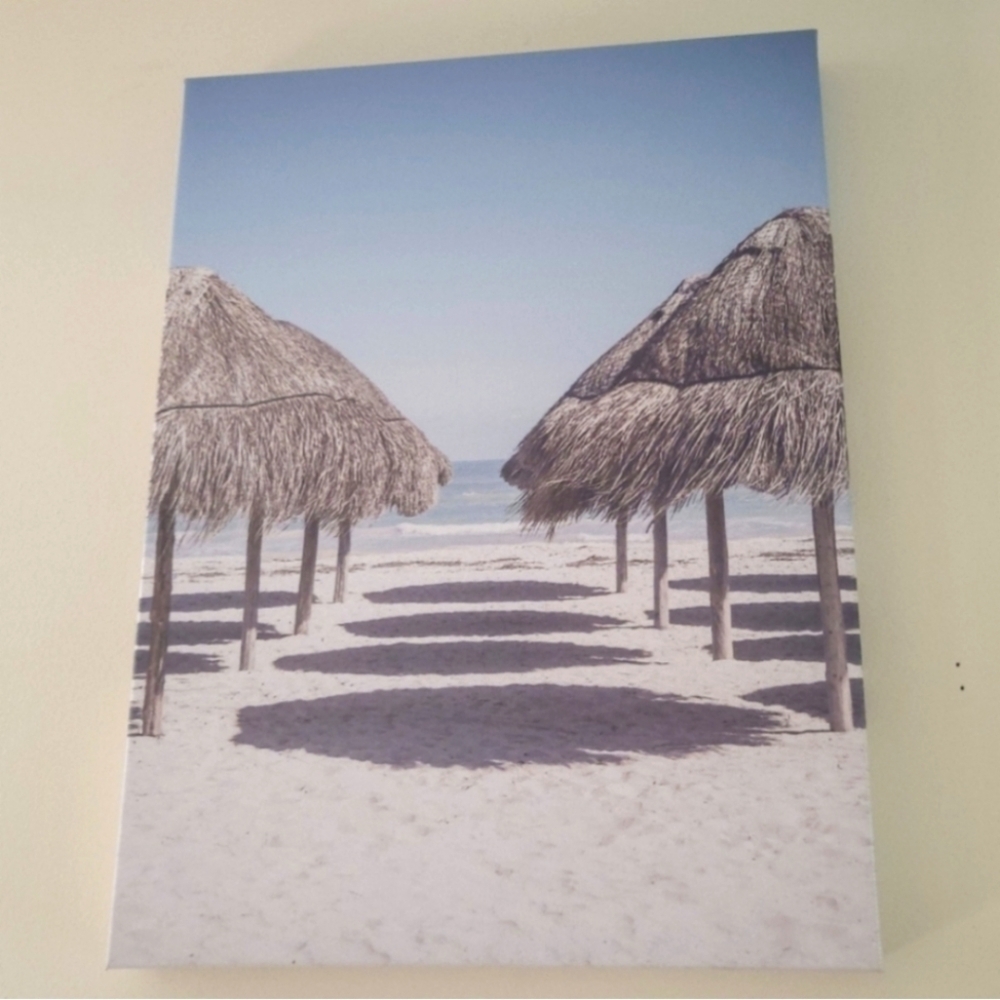 12 X 16 Canvas Wall Art Beach Wall Art Beach Huts Canvas Bouclair Wall Art